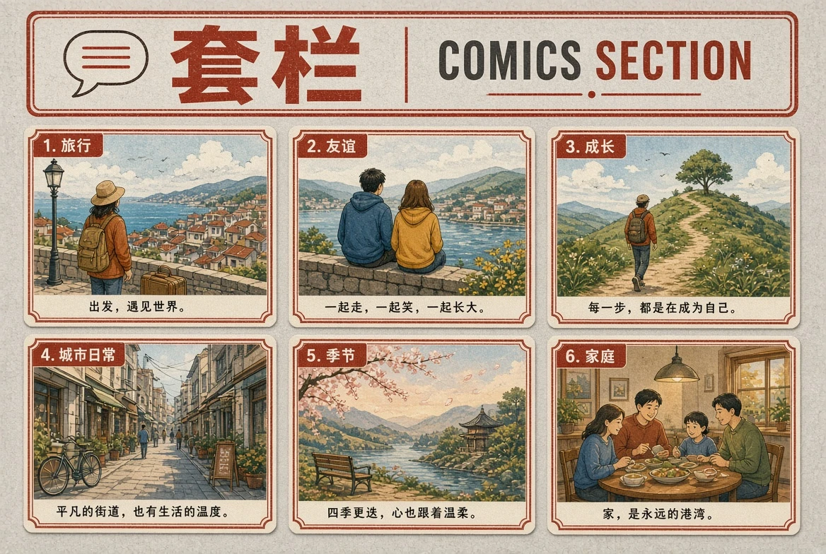 套栏内容图片